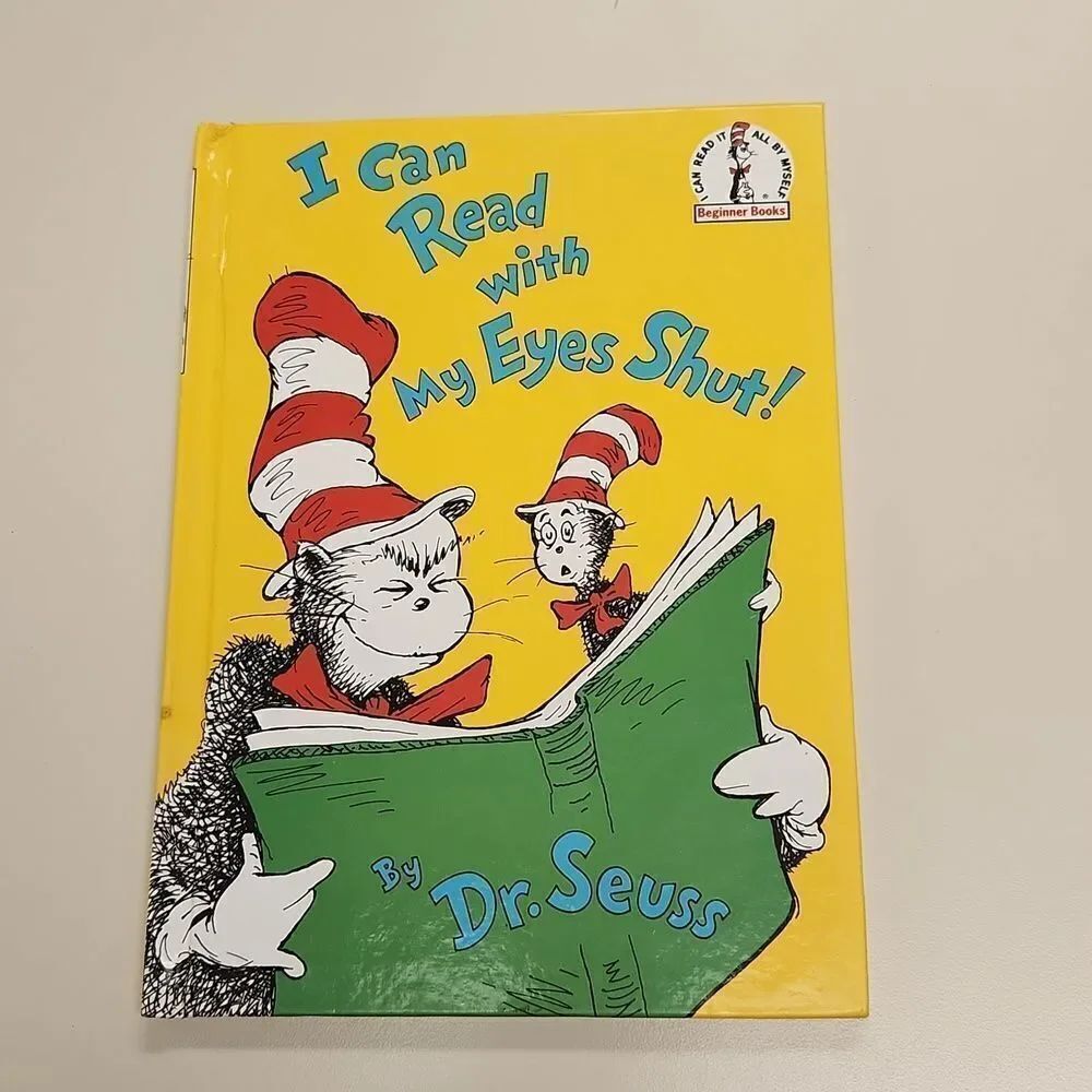 Dr. SEUS I Can Read with My Eyes Shut! 1978 Book